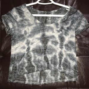 American Eagle Blue Tie Dye Crop Top